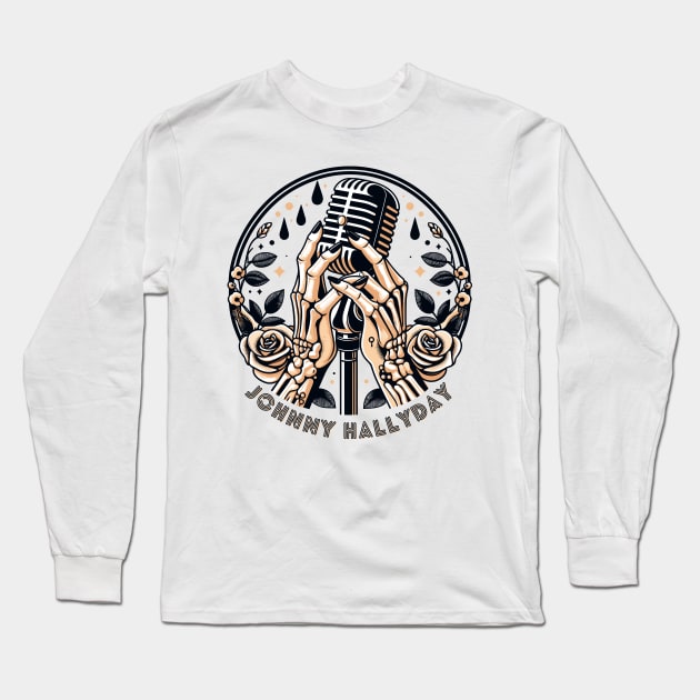 JOHNNY HALLYDAY Long Sleeve T-Shirt by LoveBirdyUK